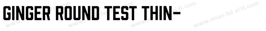 Ginger Round Test Thin字体转换